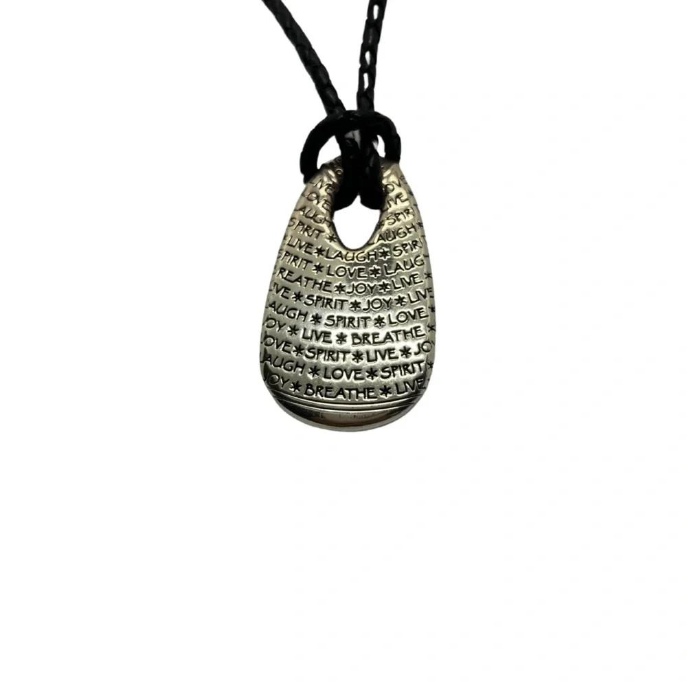 Brighton Elan Black and Silver Pendant Necklace - Picture 3 of 3